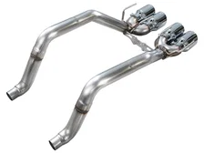 Track Edition Axleback Exhaust for '09-'13 C6 Chevrolet Corvette 6.2L - 4.5" Chrome Silver Tips image 2