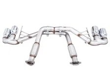 Track Edition Exhaust for C8 Corvette - 4.5" Chrome Silver Tips image 3