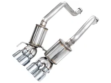 Touring Edition Axleback Exhaust for C6 Chevrolet Corvette Z06/ZR1 - 4.5” Chrome Silver Tips image 1