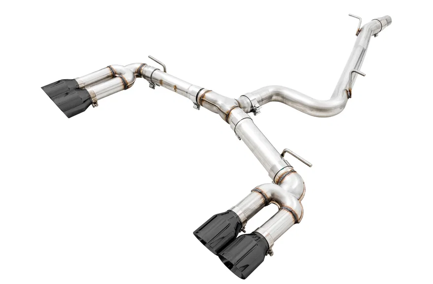 Track Edition Exhaust for Audi 8V S3 - 4" Diamond Black Tips
