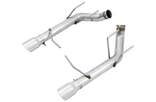 Track Edition Axleback Exhaust for the S197 Ford Mustang GT - Chrome Silver Tips image 1