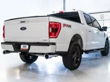 0FG Dual Split Rear Exhaust for '21+ Ford F-150 - 5" Chrome Silver Tips image 4