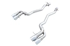 Track Edition Axleback Exhaust for BMW F90 M5 - 4" Chrome Silver Tips image 1