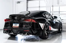 Non-Resonated Touring Edition Exhaust for A90 Supra - 5" Chrome Silver Tips for Toyota GR Supra image 5