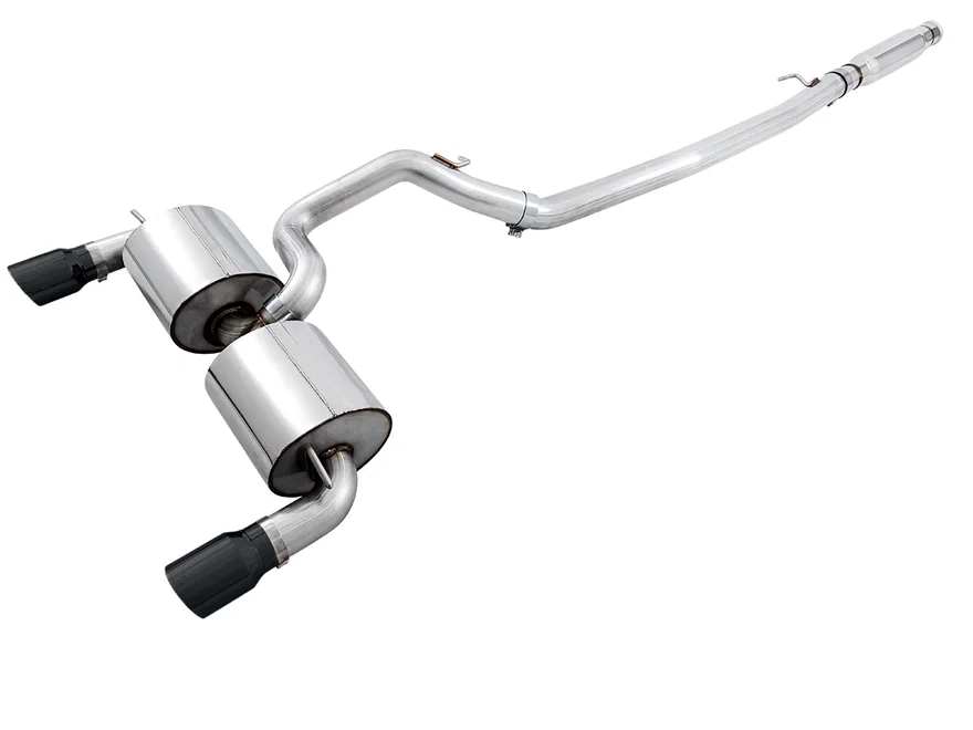 Touring Edition Cat-back Exhaust for Ford Focus RS - Resonated - Diamond Black Tips