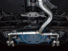 Track Edition Catback Exhaust for VB Subaru WRX - 4" Chrome Silver Tips image 7