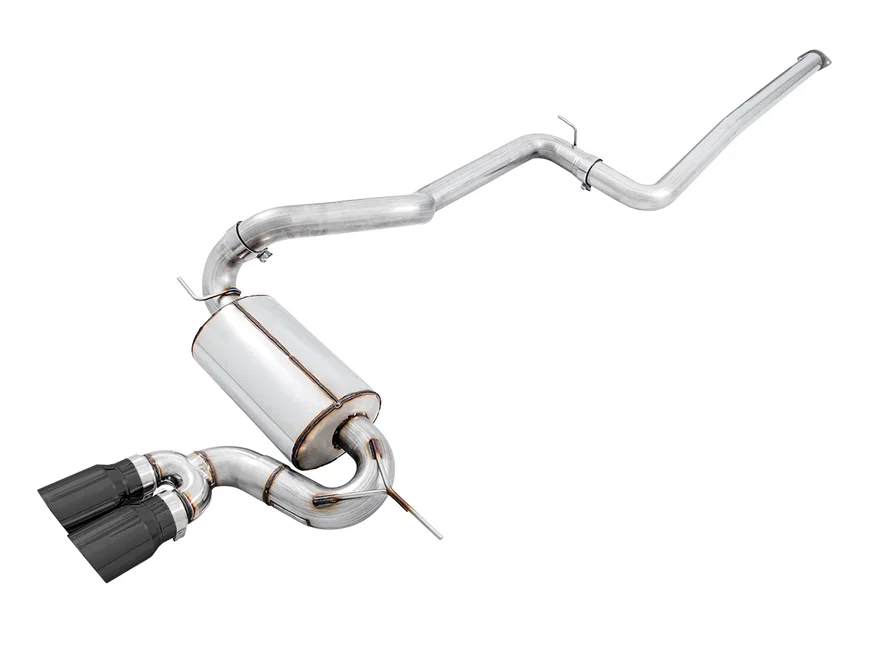 Touring Edition Cat-back Exhaust for Ford Focus ST - Non-Resonated - Diamond Black Tips