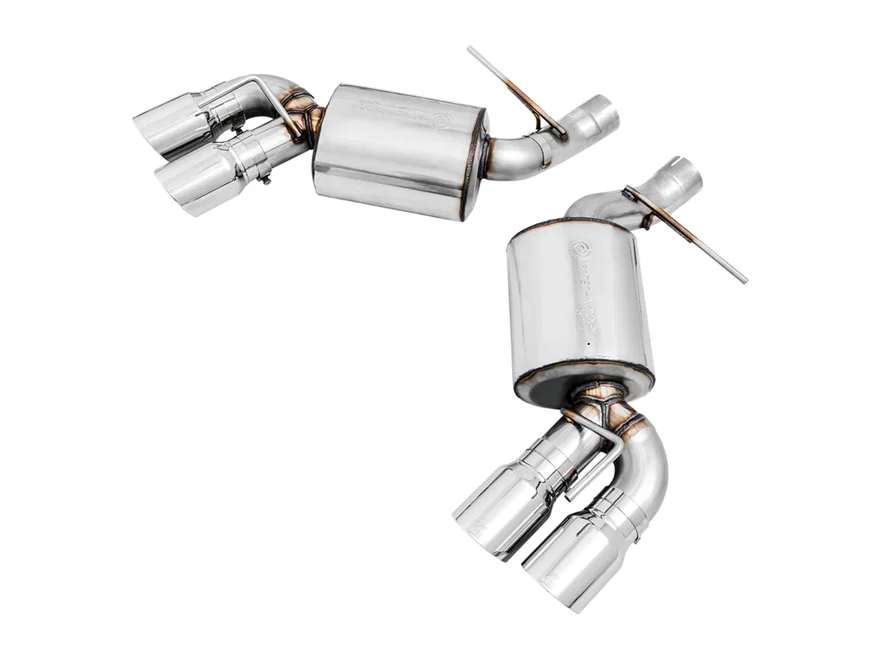 Touring Edition Axleback Exhaust for Gen6 Camaro SS/ZL1/LT1, Quad Outlet - 4.5" Chrome Silver Tips