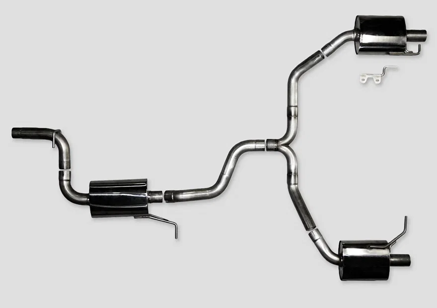 Touring Edition Exhaust for VW CC 2.0T - Dual Outlet - Chrome Silver Tips