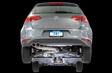 Track Edition Exhaust for VW MK7 Golf 1.8T - Chrome Silver Tips (90mm) image 2