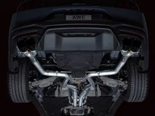 Track Edition Exhaust for S650 Ford Mustang GT Fastback - Quad Diamond Black Tips image 13