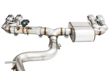 SwitchPath™ Exhaust for Audi 8V S3 - 4" Chrome Silver Tips image 2