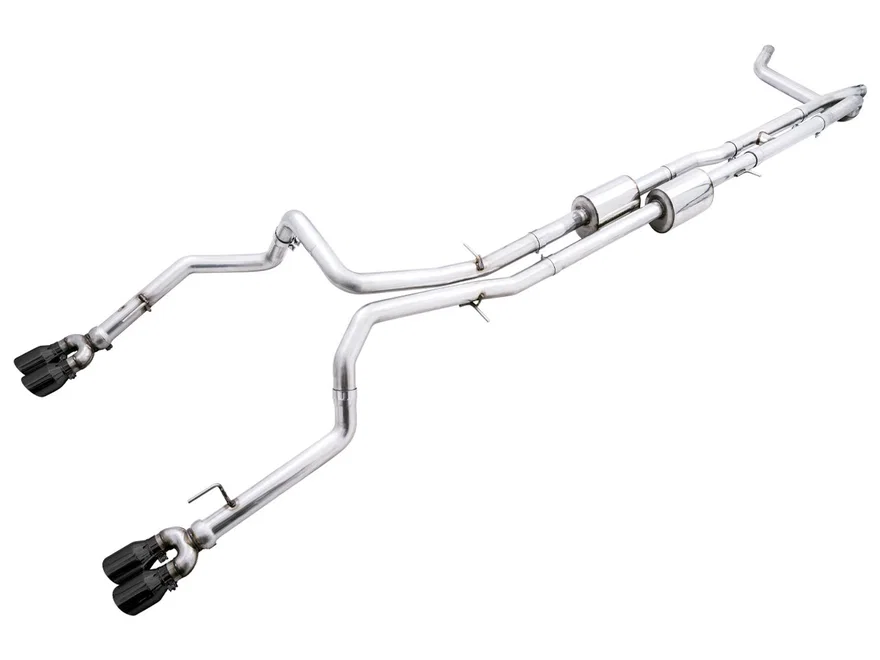 0FG Catback Exhaust for Silverado ZR2/Sierra AT4X - 4" Diamond Black Tips