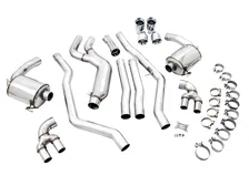 Non-Resonated Touring Edition Exhaust for G2X M340i / M440i - 4" Chrome Silver Tips for BMW image 6