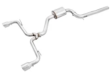 Track Edition Exhaust for VW MK7.5 GTI - Chrome Silver Tips image 1