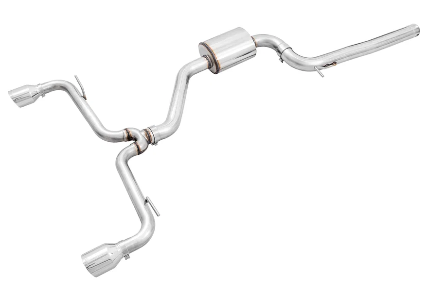 Track Edition Exhaust for VW MK7.5 GTI - Chrome Silver Tips