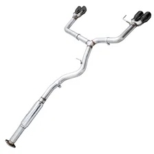 Track Edition Exhaust for VA / GV WRX / STI Sedan - 4" Diamond Black Quad Tips for Subaru image 2