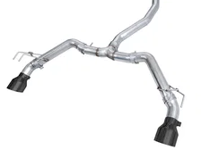 Track Edition Exhaust for FE1 Civic Si/DE4 Acura Integra - 5" Diamond Black Tips image 2