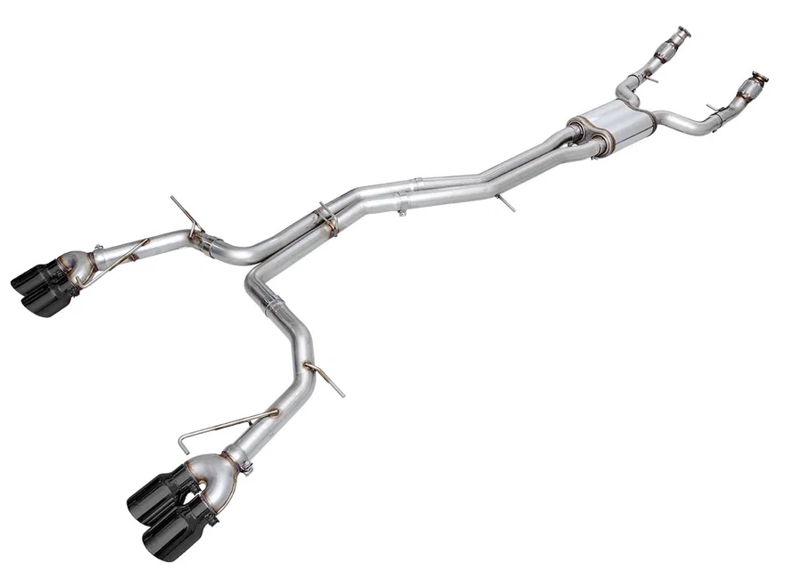 Track Edition Exhaust for Audi C8 S6/S7 - 4.5" Diamond Black Tips
