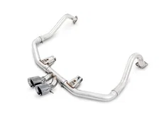 Track Edition Exhaust for Porsche 718 Boxster / Cayman - Chrome Silver Tips image 1