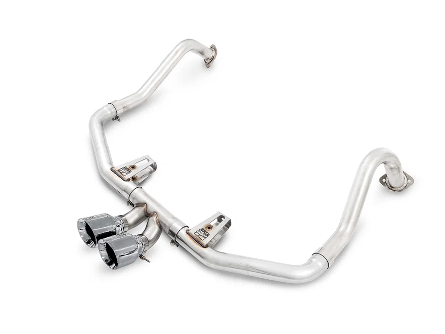 Track Edition Exhaust for Porsche 718 Boxster / Cayman - Chrome Silver Tips