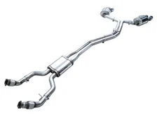 Touring Edition Exhaust for Audi C8 S6/S7 - 4.5" Chrome Silver Tips image 4
