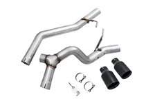 Trail-to-Tread Conversion Kit (Dual Exhaust) for Jeep JT 3.6L - Diamond Black Tips image 1