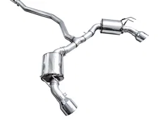 Touring Edition Exhaust for FE1 Civic Si/DE4 Acura Integra - 5" Chrome Silver Tips image 3