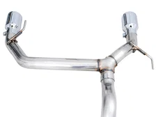 0FG Catback Exhaust for Ford Bronco with BashGuard™ - Dual 4.5" Chrome Silver Tips image 2
