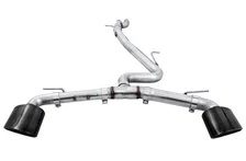 Track Edition Exhaust for Audi MK3 TT RS - Diamond Black RS-style Tips image 1