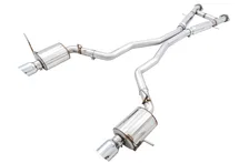 Touring Edition Exhaust for Jeep Grand Cherokee SRT - Chrome Silver Tips image 1