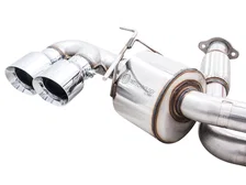 Touring Edition Exhaust for C8 Corvette - 4.5" Chrome Silver Tips image 2
