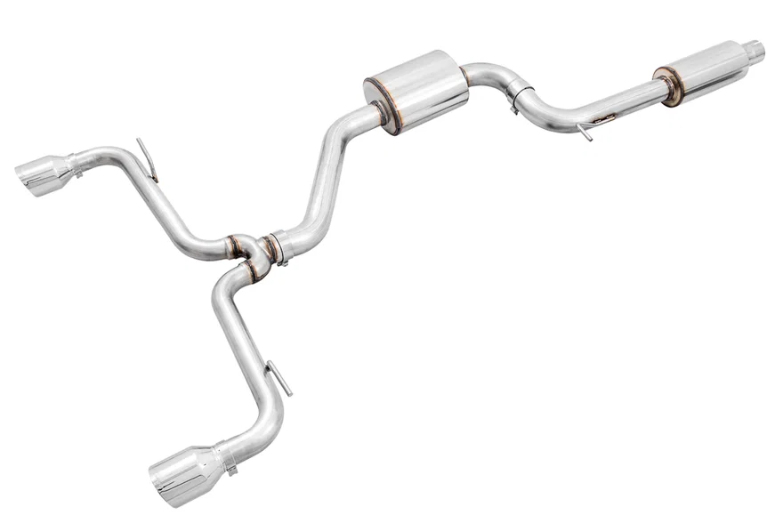 Touring Edition Exhaust for VW MK7.5 GTI - Chrome Silver Tips