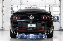 Touring Edition Axleback Exhaust for the S197 Ford Mustang GT - Chrome Silver Tips image 4