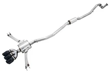 Touring Edition Exhaust for 10th Gen Civic Si Coupe / Sedan (includes Front Pipe) - Triple Diamond Black Tips image 1