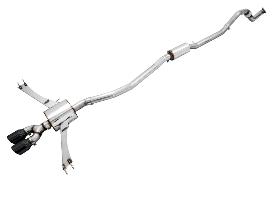Touring Edition Exhaust for 10th Gen Civic Si Coupe / Sedan (includes Front Pipe) - Dual Diamond Black Tips