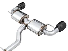 Touring Edition Exhaust for Subaru BRZ / Toyota GR86 / Toyota 86 / Scion FR-S - 5" Diamond Black Tips image 3