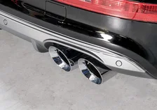 Touring Edition Exhaust for 8R SQ5 - Quad Outlet, Chrome Silver Tips image 4