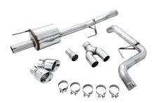0FG Single Exit Exhaust for '15-'20 F-150 - 4.5" Chrome Silver Tips image 2
