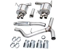 Touring Edition Catback Exhaust for VB Subaru WRX - 4" Chrome Silver Tips image 6