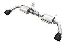 Tread Edition Axleback Dual Exhaust for Jeep JK/JKU 3.6L - Diamond Black Tips image 1