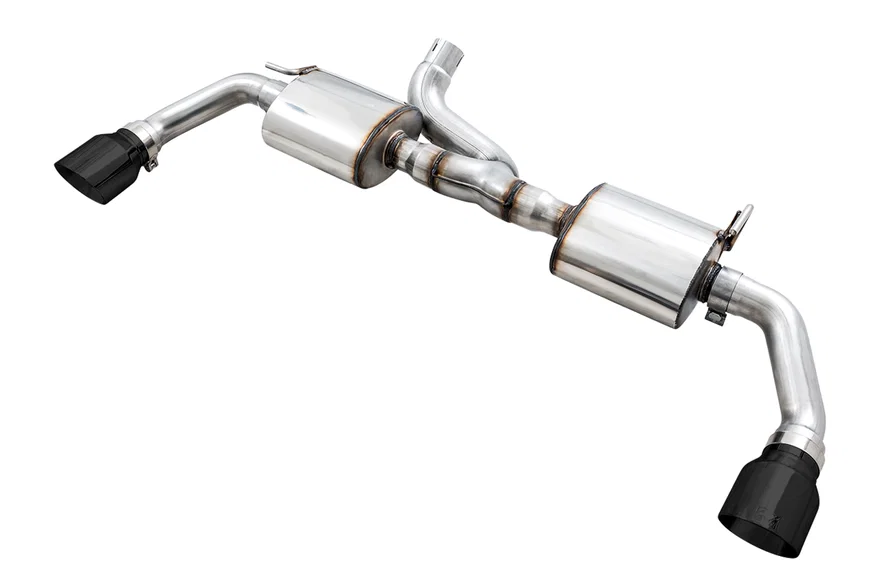 Tread Edition Axleback Dual Exhaust for Jeep JK/JKU 3.6L - Diamond Black Tips