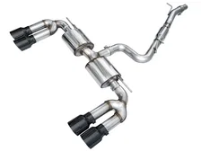 Touring Edition Exhaust for Audi 8Y S3 - 4.5" Diamond Black Tips image 1