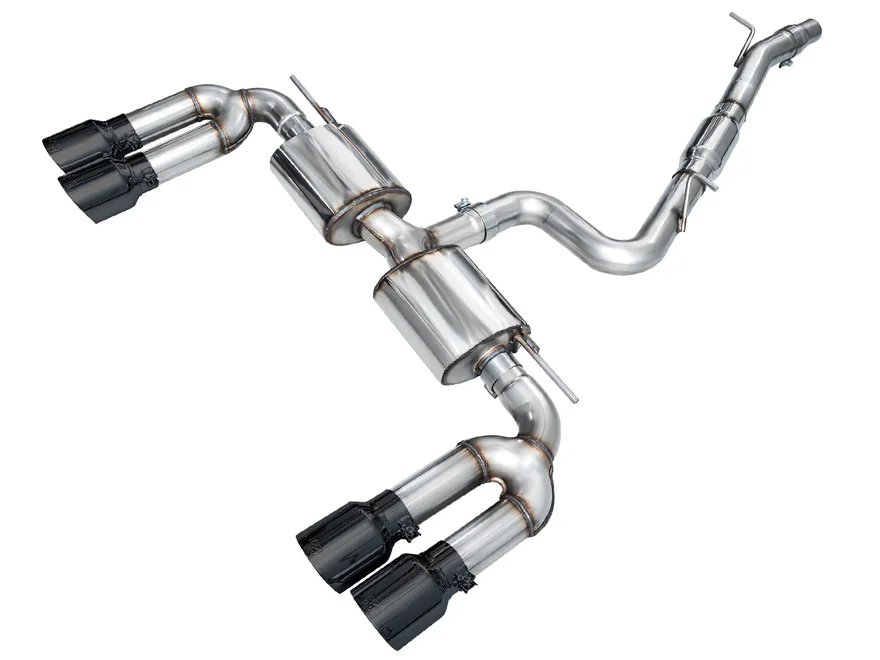 Touring Edition Exhaust for Audi 8Y S3 - 4.5" Diamond Black Tips