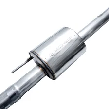 0FG Non-Resonated Catback for '21+ Ford F-150 (With Bumper Cutouts) - 5" Diamond Black Tips image 6