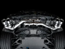 Track Edition Exhaust for C8 Corvette - 4.5" Chrome Silver Tips image 10