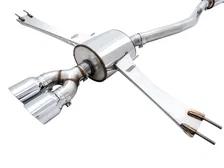 Touring Edition Exhaust for 10th Gen Civic Si Coupe / Sedan (includes Front Pipe) - Dual Chrome Silver Tips image 5