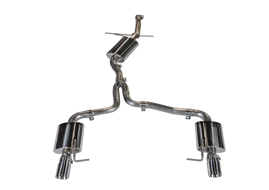 Touring Edition Exhaust for B8.5 Allroad - Dual Outlet, Chrome Silver Tips