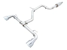 Track Edition Exhaust for VW MK8 GTI - Chrome Silver Tips image 1