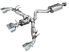 Touring Edition Exhaust for GR Corolla - Chrome Silver Tips image 1